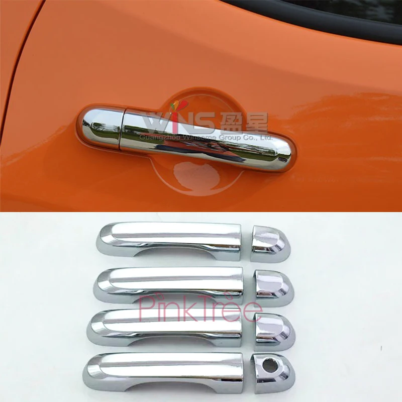 For Jeep Renegade 2016 Door Handle Cover 1 or 3 key hole Chrome Decoration Car SUV Styling Accessories | Автомобили и мотоциклы
