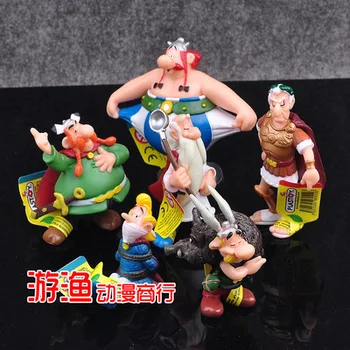 

Classic Anime France Cartoon Modle The Adventures of Asterix PVC Figures Toys for Kids Childrens Gifts 6pcs/set Action Figure