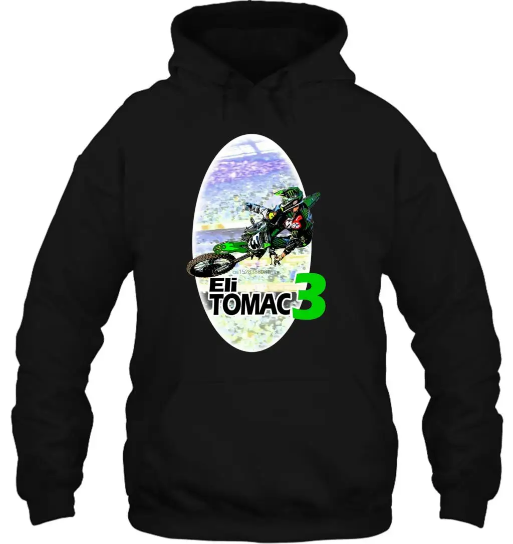 Мужская толстовка с капюшоном Crazy Eli Tomac Supercross унисекс Топ женская уличная одежда