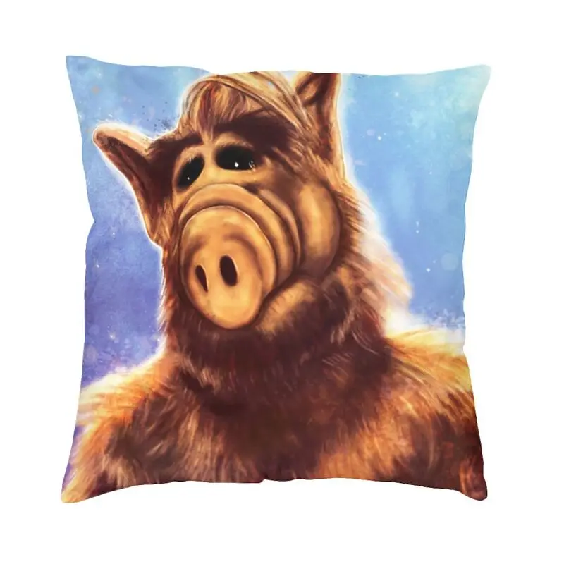 Modern ALF Funny Gordon Shumway Cushion Cover Soft TV Show Comedy Sitcom Pillow Case For Living Room Polyester Pillowcase | Дом и сад