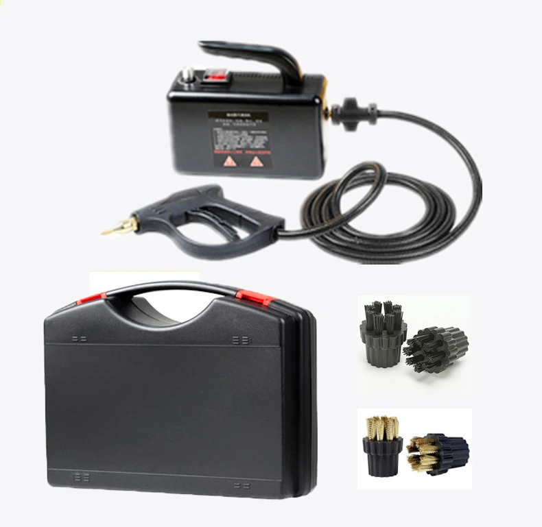 Высокая температура высокого давления Электрический пароочиститель портативный коммерческий прибор вытяжка кондиционер Чистый инструмент - Цвет: Upgrade model Black