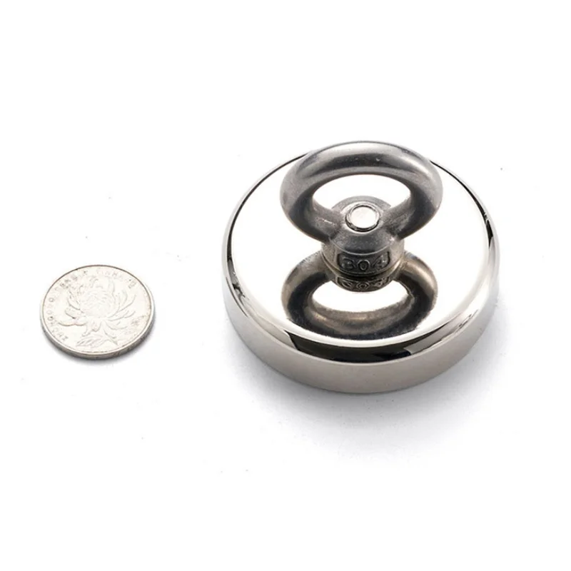 1pc D20 D25 D32 D36 D42 Fishing Magnets with Ring Round Strong Neodymium Magnet Powerful Search Magnetic Deep Sea Salvage Magnet