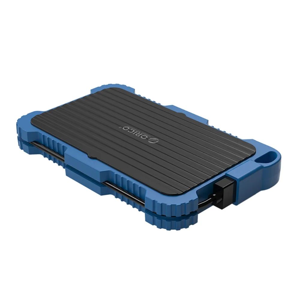 ORICO 2,5 дюймов USB3.0 HDD чехол с тройной защитой с крюком для наружного использования водонепроницаемый ударопрочный пылезащитный жесткий диск коробка для HDD SSD