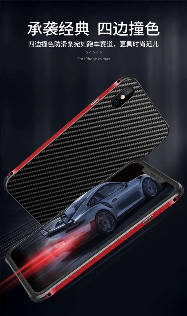 Чехол для Apple IPhone XR, алюминиевая металлическая рамка+ жесткий чехол из углеродного волокна для Apple IPhone XR, ударопрочный чехол для телефона