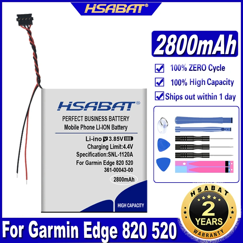Hsabat 361-00043-00 2800mah Battery For Garmin Edge Explore 820 Edge 520  500 200 205 Gps Edge 520 Plus Edge820 Edge 820 - Mobile Phone Batteries -  AliExpress