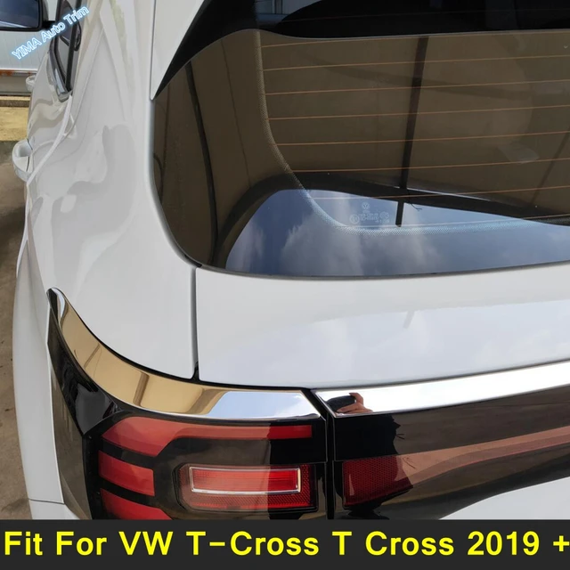 Für vw volkswagen t-cross t cross 2019-2023 auto hinten hinten hinten  nebels chein werfer lampe rahmen abdeckung abs chrom zubehör außen -  AliExpress
