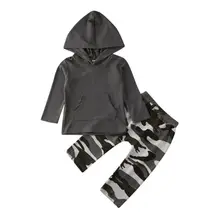 Топы для маленьких мальчиков 1-4 лет, камуфляжные брюки-карго, повседневные штаны с камуфляжным принтом