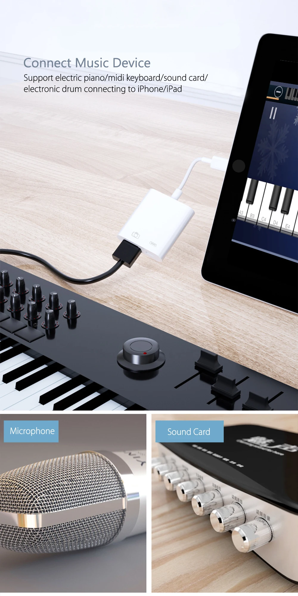 OTG адаптер для Apple Ipad USB камера ридер адаптер для iOS 13 lightning OTG Дата USB ридер адаптер для IPhone Ipad 11 Pro