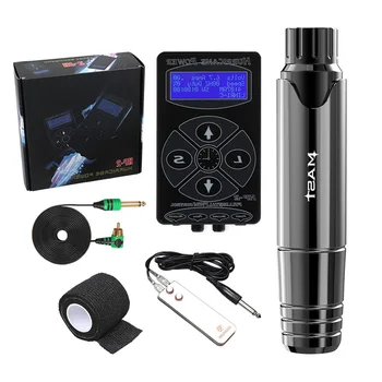 

Professional Permanent Makeup Machine Set Tattoo Rotary Pen Kits LCD Power Supply for Tattoo Artist