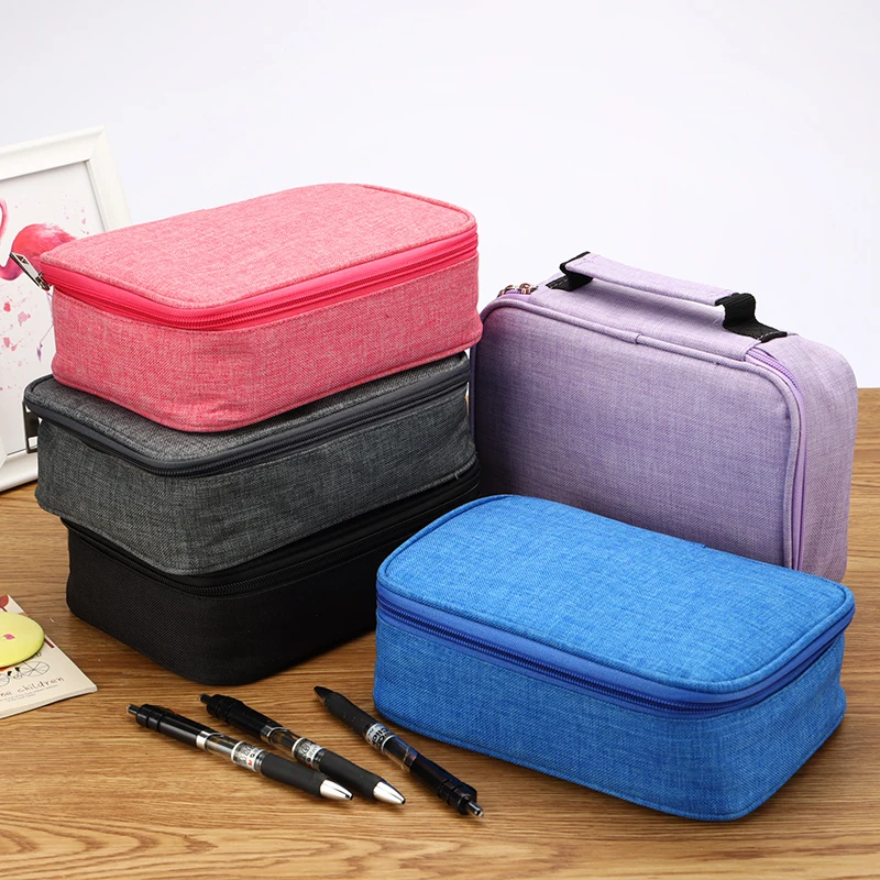 

72 Holder Pen Colored Pencil Case For Student Zipper Pencil Bag High Capacity Art Supplies