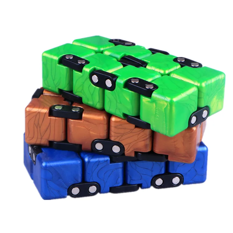 Qiyi 2x2x2 антистрессовый куб, Безлимитный куб, 3 цвета, карманный мини-кубик, твист, головоломка, развивающие игрушки для детей, подарок