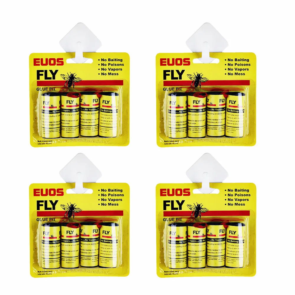 16 pc Sticky Fly Paper Eliminate Flies Insect Bug Glue Paper Catcher Trap Insecticide Stick Flies Glue tools