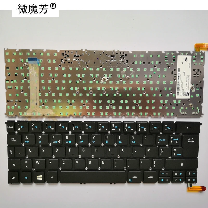 

Новая FR Клавиатура для ноутбука ACER S3-392 R13 S3-392G R7-371 с подсветкой AEZS8R00020 NK.I1213.024