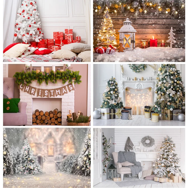 

Christmas Theme Photography Background Snowman Christmas tree Children Portrait Backdrops For Photo Studio Props ZLSY-66