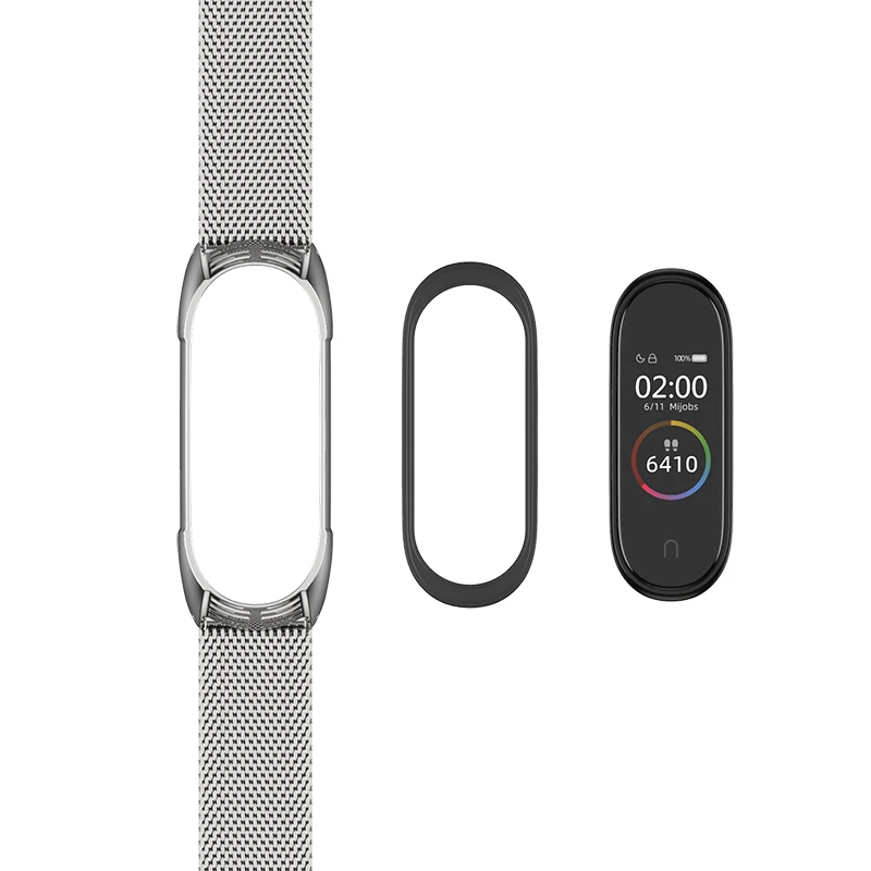 Ремешок correa mi Band 4 для Xiaomi mi Band 4 correa mi band 3 ремешок для смарт-браслета TF ремешок для часов металлический браслет аксессуары