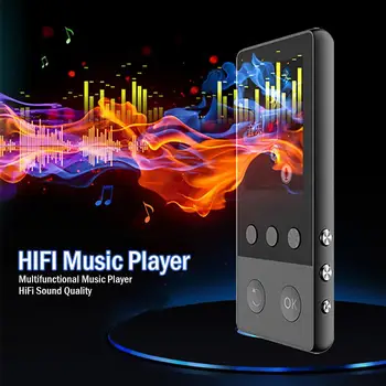 

A5 Bluetooth LCD Screen MP3 Player HiFi Audio Walkman with FM Radio Alarm Clock Dark Grey Moon Silver Two Color Choice