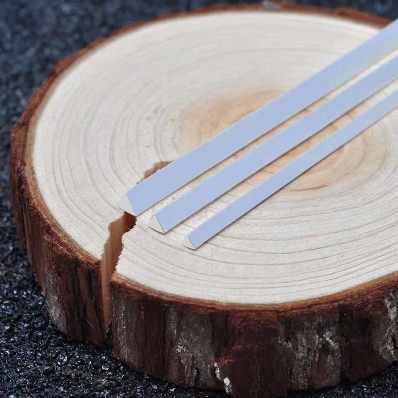 

1mm 1.5mm 1.8mm 999 sterling silver triangle wire accessories for jewelry silver wire soft diy handmade decoration argent link