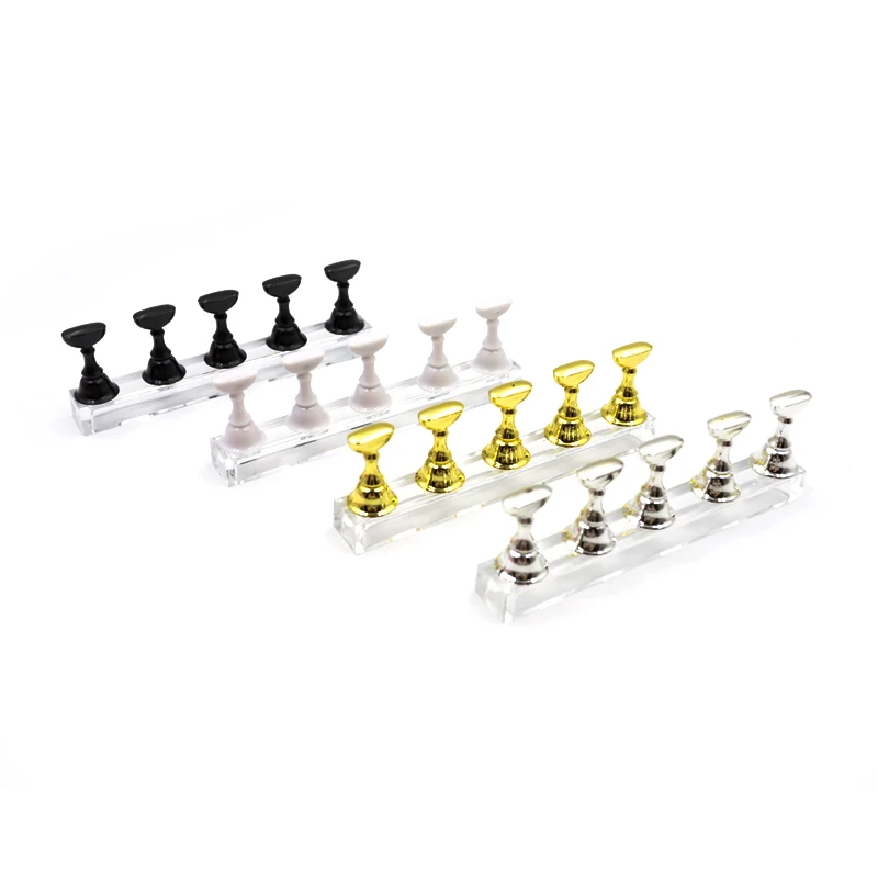 1 Packung Nagelkleber Kleber Ton Stick für Nägel Tipps Halter Ständer Display Maniküre Falsche Nägel Ton Nail Art Praxis Werkzeug – Detail 11