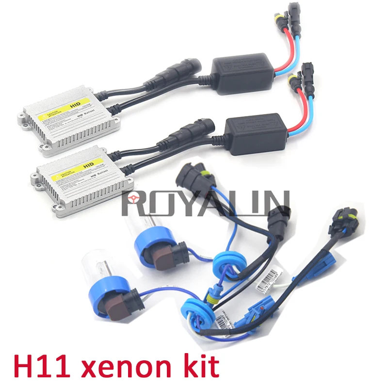 Ксеноновые лампы ROYALIN HID H1 H11 D2S HC21 35 Вт AC тонкий балласт автомобильные фары