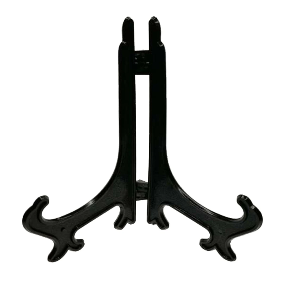 5pcs 4''-12'' Display Stand Black Easels Plate Display Photo Holder Stand Displays Picture Frames Cookbooks Decorative Plates