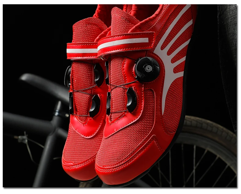 Men Women Road Riding Racing Shoes Outdoor Breathable Cycling Profession Bicycle Shoes Self-Locking Sport MTB Shoes Size 36-45