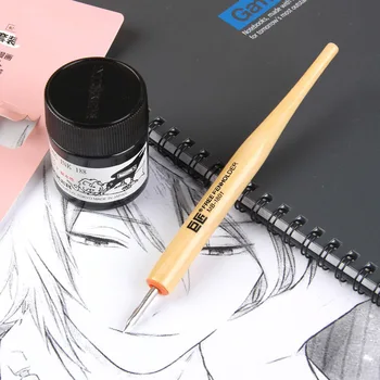 

1 Set Professional Comic Cartoon Dip Pen Multifunction Calligraphy Parallel Pen With Three Nibs For Drawing Writing Supplies
