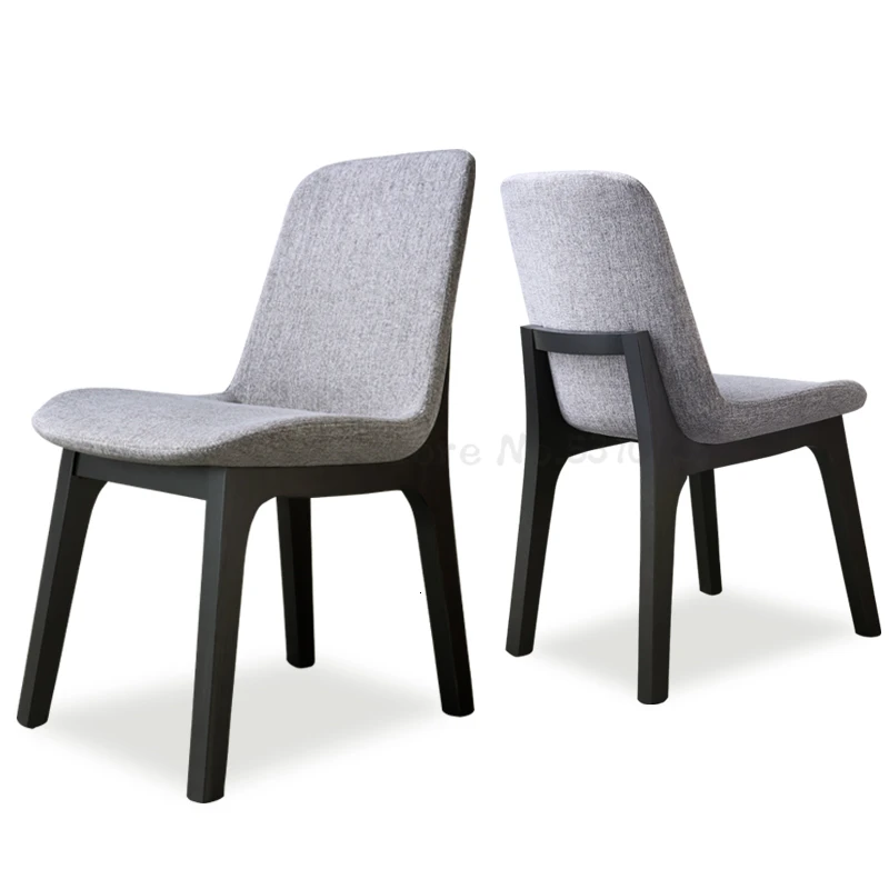 

Modern simple European restaurant stool backrest light extravagant household budget cloth chai