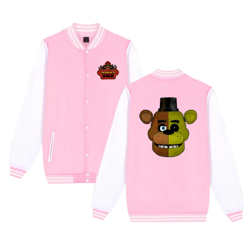 baseball jacket 4 Коллекция года, одежда для малышей «пять ночей с Фредди» бейсбольные куртки для маленьких девочек и мальчиков, пальто Детская верхняя одежда, весенне-осенний Детский свитер - Цвет: baseball jacket 4