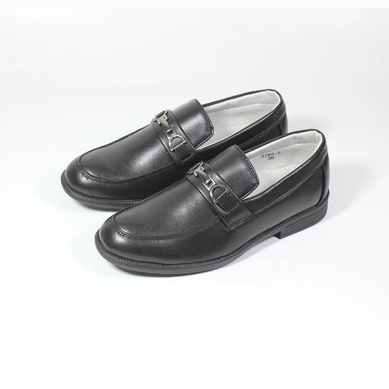 smart black leather shoes
