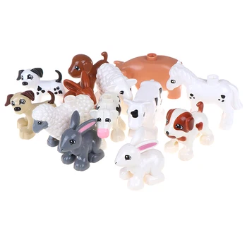 

1PCS Kids Educational Animal Building Blocks Zoo series Children Toys DIY Set Brick educational toys for children