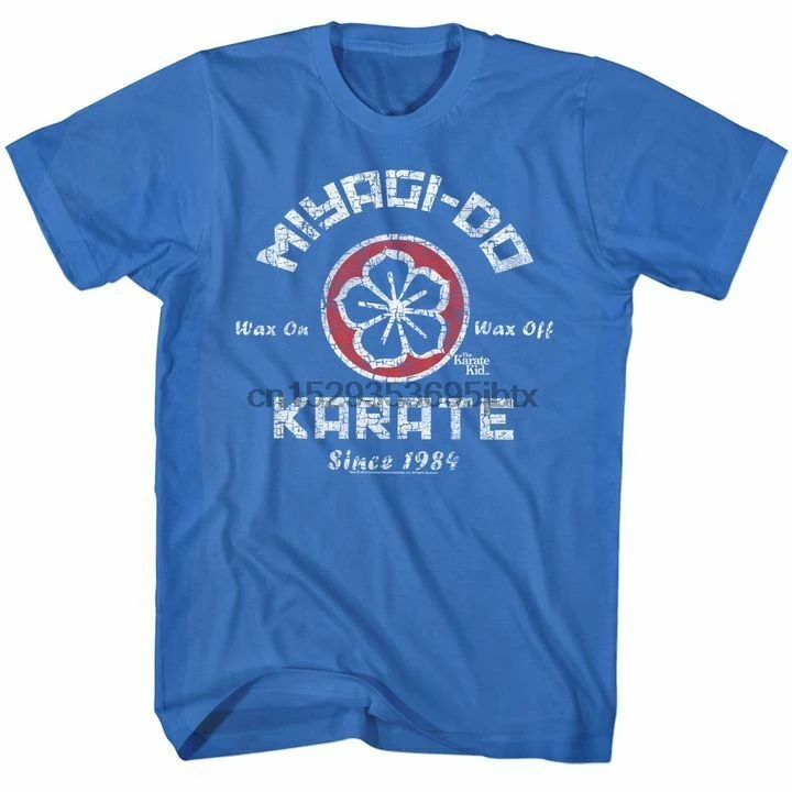 Karate Kid Mens Short Sleeve T-Shirt Royal New Miyagi-Do Graphic Crew Tee | Мужская одежда