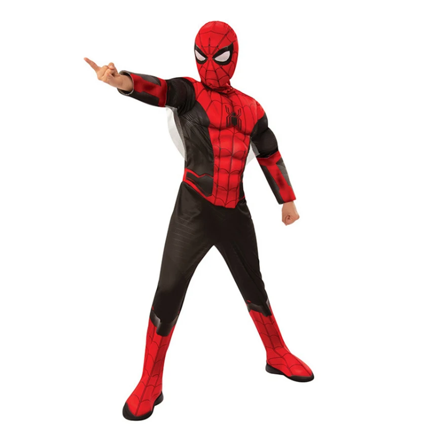 

Kids Costumes Boys Muscle Spiderman Costume Far From Home Movie Props Cosplay Halloween Costume for Kids Fancy Party Dress Suits