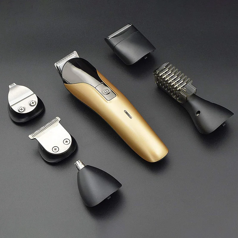 One Multifunctional Rechargeable Electric Hair Trimmer Grooming Kit Nose Ear Beard Clipper and Mustache Trimmers Shaver Suit Hai