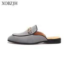 XOBZJH 2019 New Men Shoes Handmade Leisure Style Man Summer Party Shoes Men Flats Leather Loafers Shoes Gray Size Shoes XOBZJH 2019 New Men Shoes Handmade Leisure Style Man Summer Party Shoes Men Flats Leather Loafers Shoes Gray Size Shoes