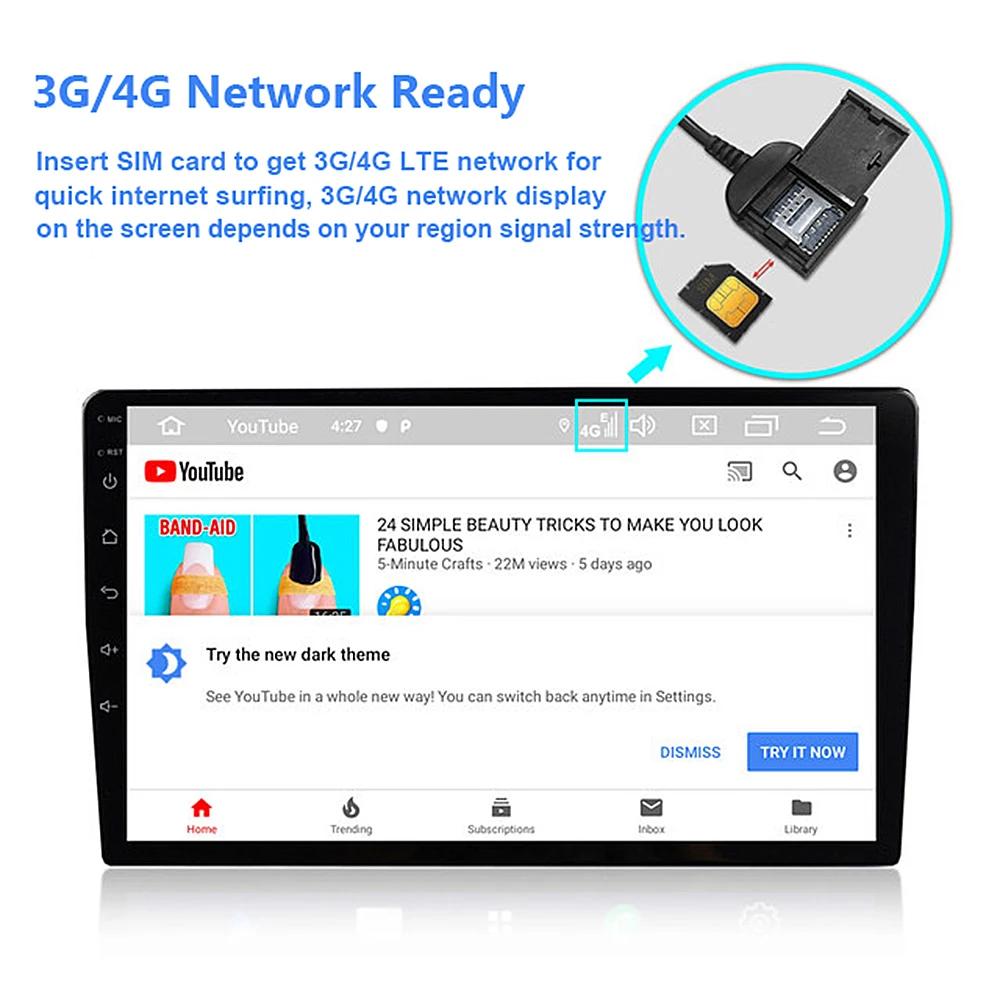 EKIY 8Core 4G LTE 9