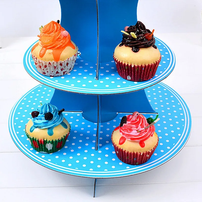 DIY торт десерт Sugarcrafts Дисплей стенды три слоя бумажный торт стенд для свадьбы День рождения украшения