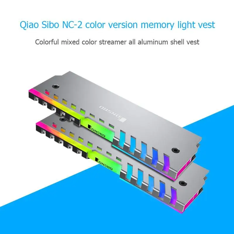 Jonsbo NC-2 2 шт RGB 256 цвет автоматическое изменение РАБОЧЕГО ram памяти охлаждающий жилет