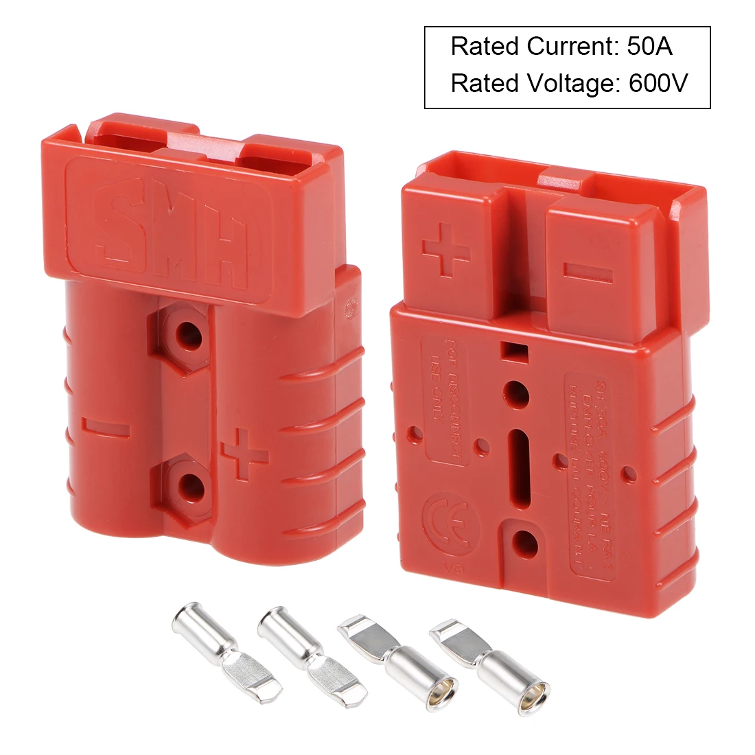 6 Gauge Battery Quick Connect Disconnect Kit 50A Wire Connector for Winch  Auto Car Trailer Driver Red 2pcs 