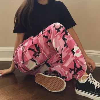 

Women Jeans Women Sports Camo Cargo Pants Outdoor Casual Camouflage Trousers Jeans Pants Long Jean Pants 9.23