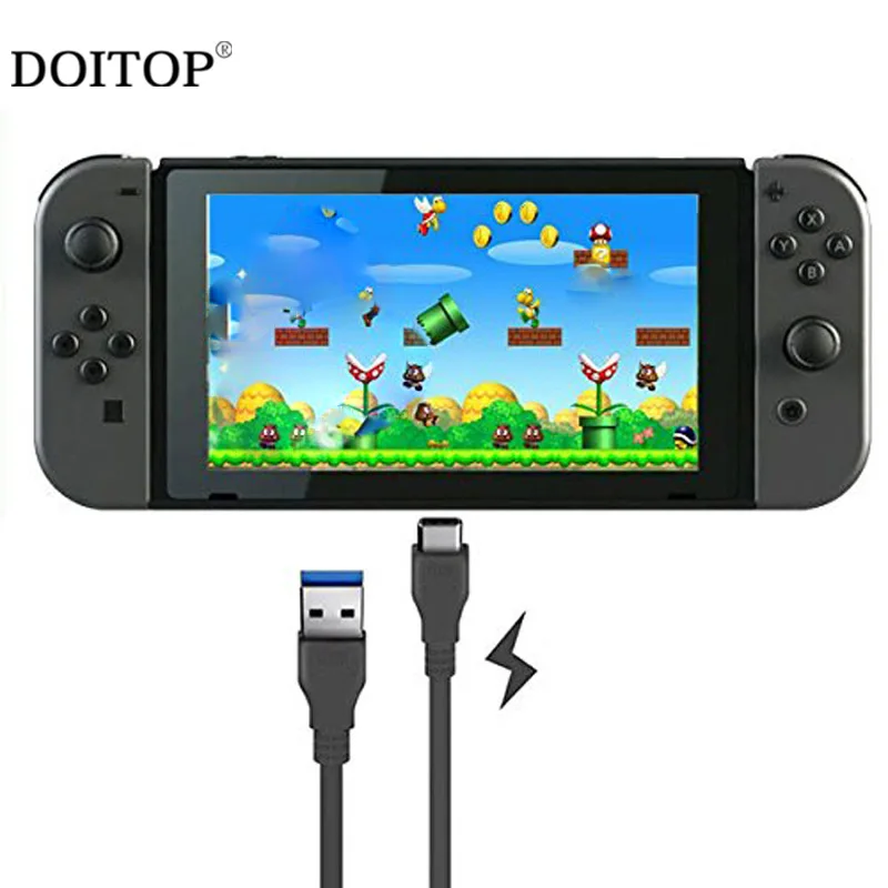 DOITOP usb type C кабель для зарядки для kingd-переключатель игровой коврик черный кабель питания для kingd NS переключатель планшета el