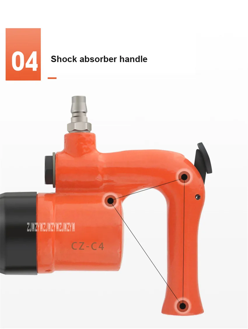 CZ-C4 Industrial Powerful Air Shovel Handheld Small Rust Remover Pneumatic Tools Air Hammer Pneumatic Shovel 8/Jmin 35/H2min