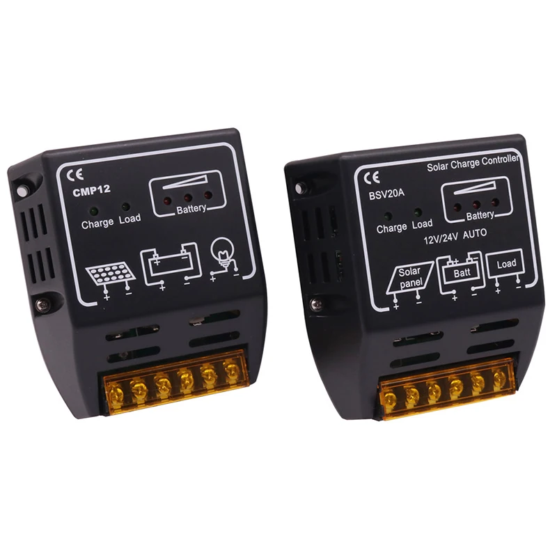 Controlador de Carga Regulador de Bateria Pces Nova Chegada Solar Controlador 20a 10a Opcional 12 v - 24 Painel Proteção Segura 2 7 10a opcional 12 v 24 v painel
