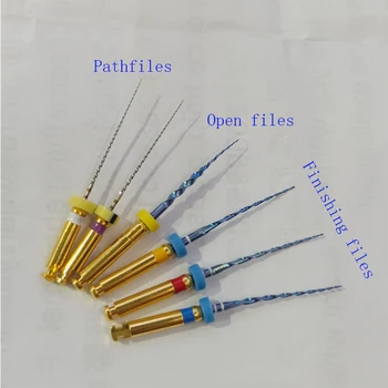 

6pics Dental 06 taper Endo implant Blue files For root canal Open path files dentistry teeth whitening dentist tools equipment