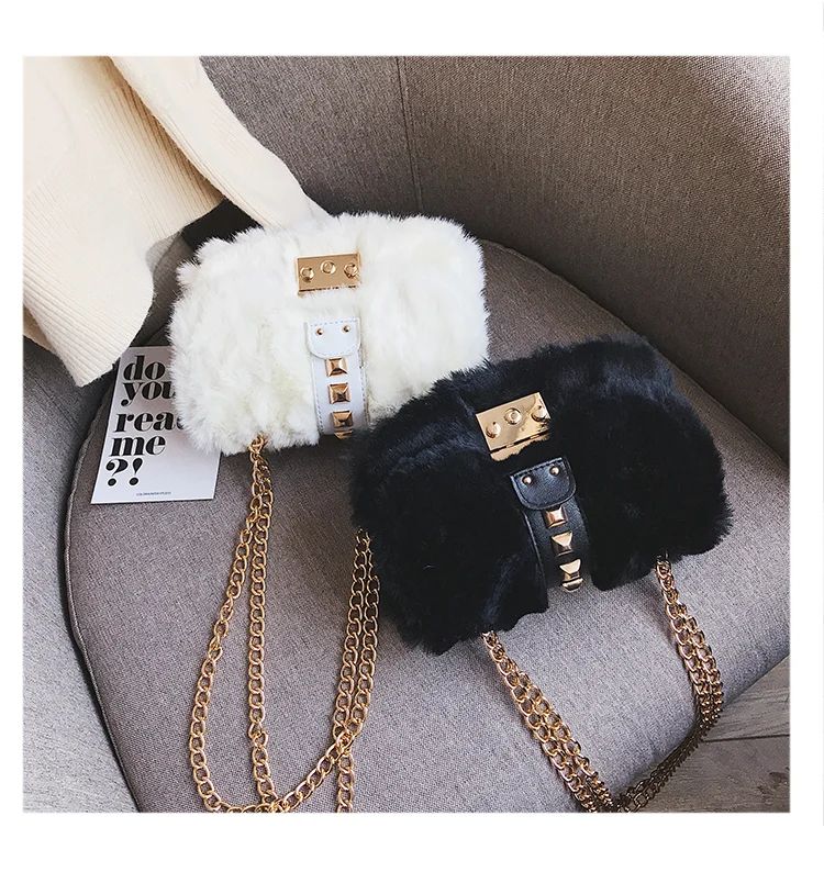 Осенне-зимние модели, Милая Белая плюшевая сумка для девочек, модная плюшевая сумка на одно плечо с леопардовым принтом, маленькая квадратная сумка