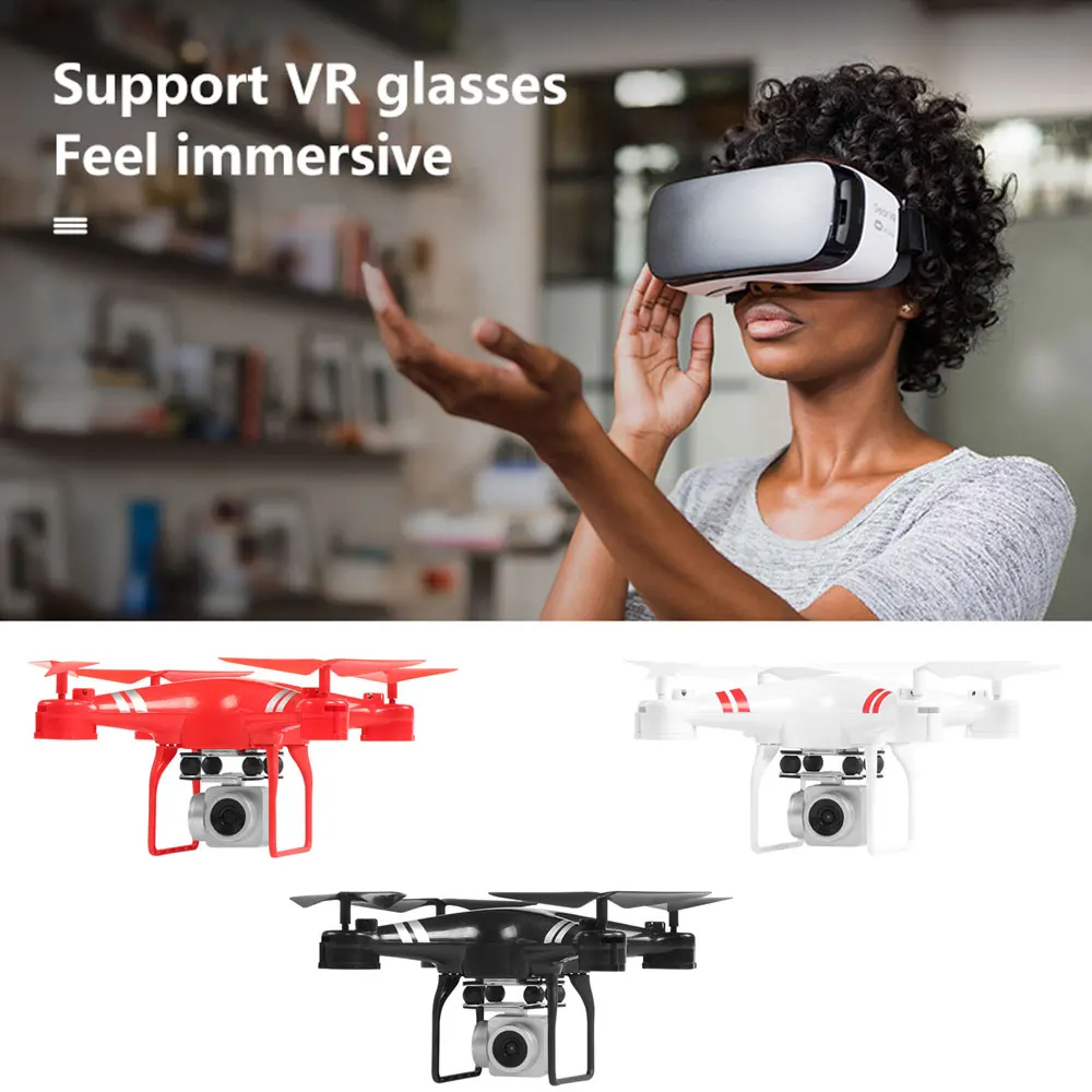 Игрушечный Дрон с камерой 4k холодный 2,4G 4CH 6-Axis HD 1080P Бла(беспилотный летательный аппарат WI-FI производительность KY101D гироскопа Hover игрушка в подарок для детей Квадрокоптер