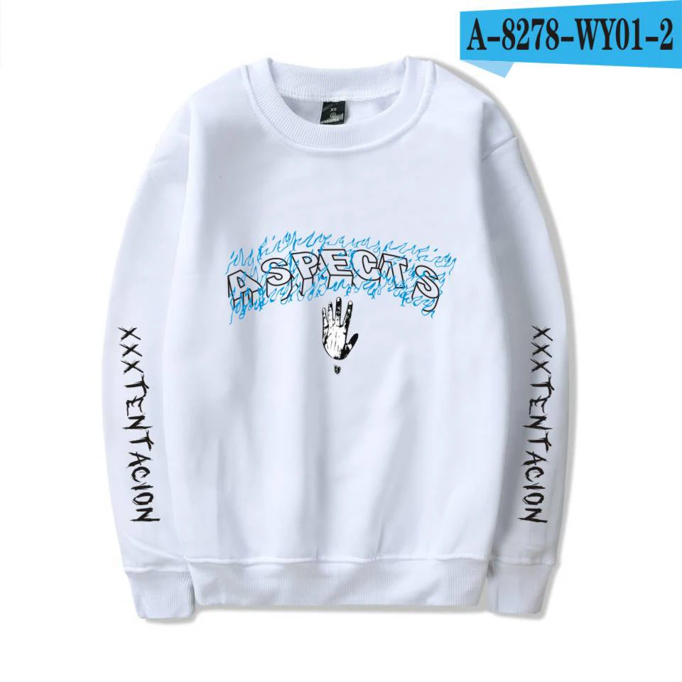 A8278-WY01 XXXTentacion свитер рэпер для женщин и мужчин Весенняя уличная одежда в стиле хип-хоп толстовка с круглым вырезом одежда Xxxtentacion мужской свитер - Цвет: A8278-WY01