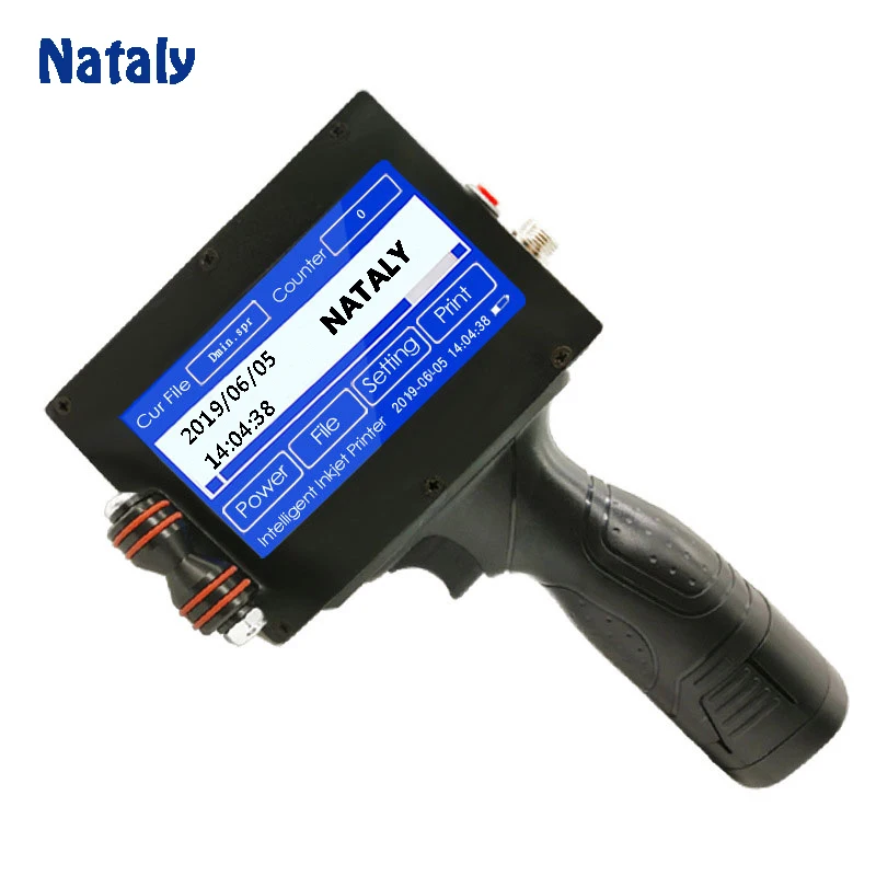 

Intelligent 300DPI handheld portable inkjet id card printer