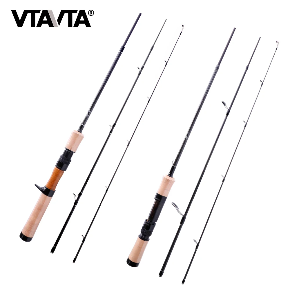 

VTAVTA Fuji-A Guides Ring 1.44M Spinning Ultralight Travel Rod UL/L Power 3 Sections Casting Telescopic Fishing Rod Carbon Fiber