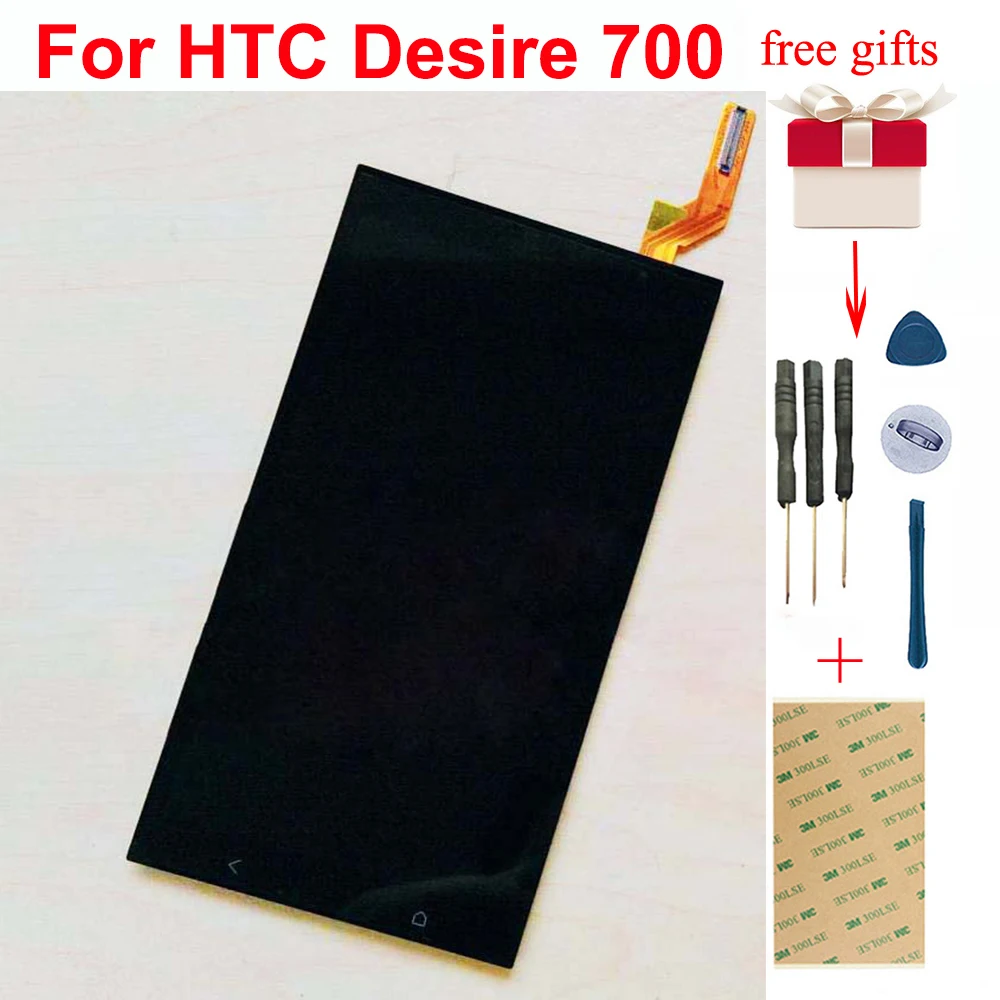 100% тест для HTC Desire 700 сенсорный экран дигитайзер Сенсорное стекло + ЖК дисплей