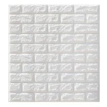 3D самоклеющиеся обои с рисунком кирпича для гостиной, спальни, детской комнаты, 70*77 см, хлопок, плотный, очень толстый, водостойкий, сделай сам